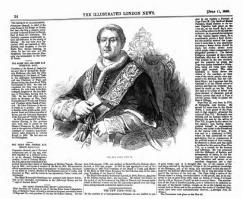 Article in the 1846 Illustrated  London News