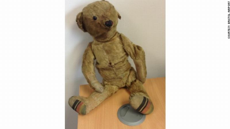 Lost teddy bear at Bristol Airport