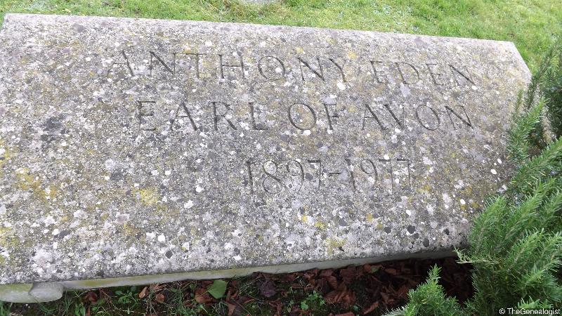 Anthony Eden, Earl of Avon’s grave in Alvediston, Wiltshire on TheGenealogist