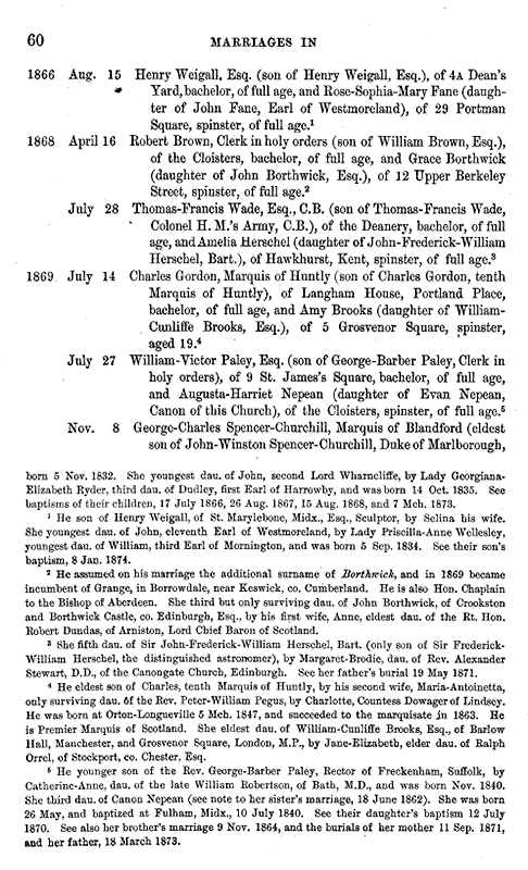 Parish marriage record 