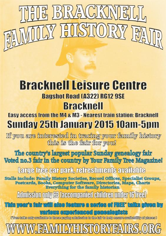 Bracknell Family History Fair