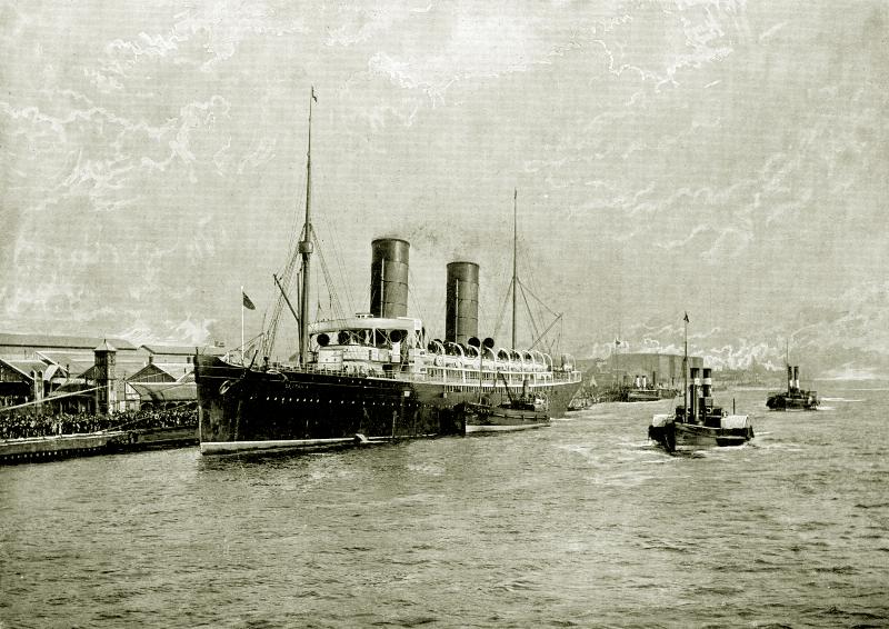 Departure of the RMS Campania from Liverpool
