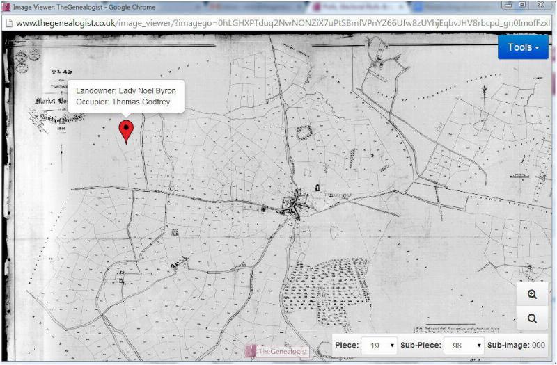 Tithe Maps at TheGenealogist