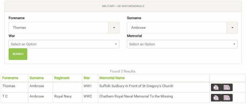 war-memorial search