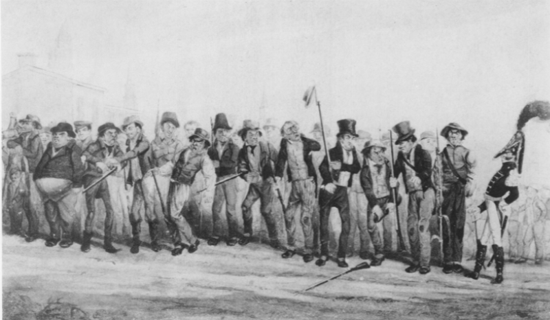 1828_MilitiaMuster_watercolor_byDCJohnston_AAS