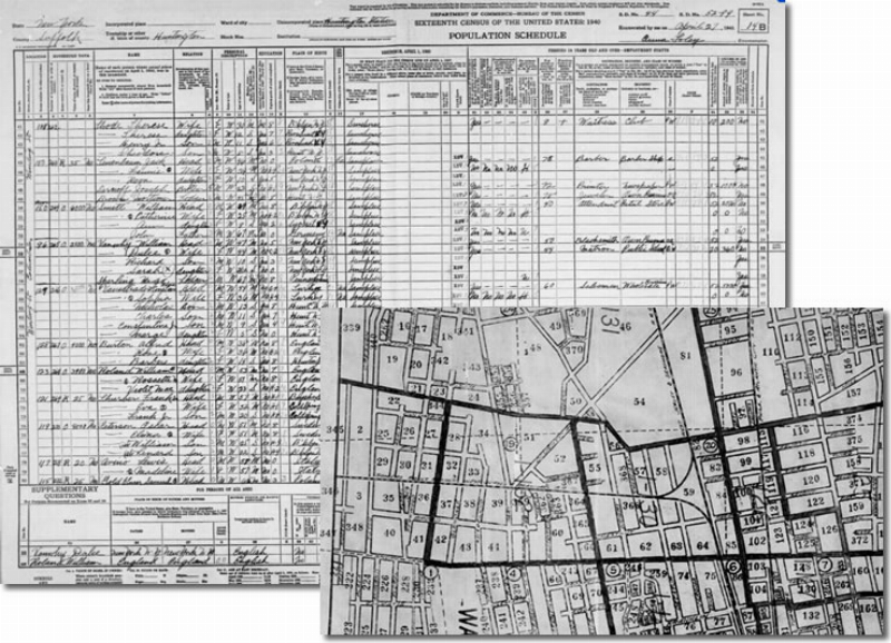 US 1940 census with maps